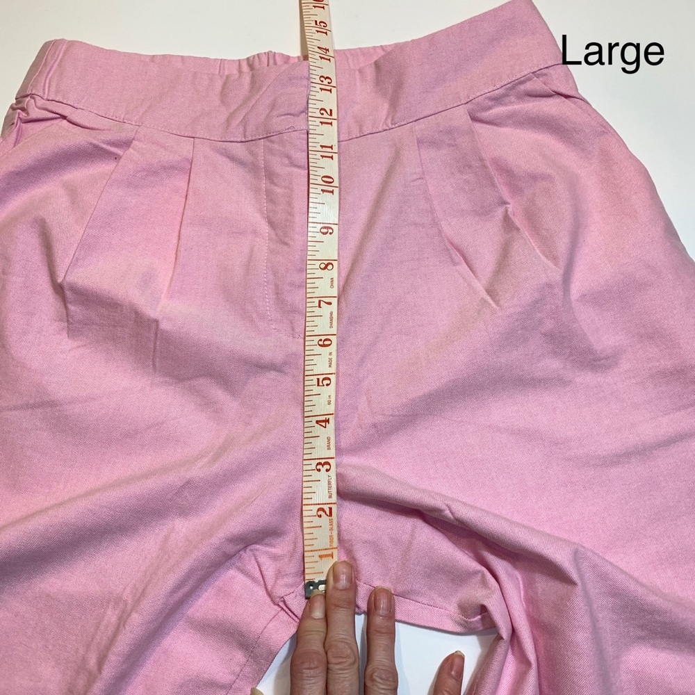 Pink High Waist Wide Leg Trouser Pants - Picture 10 of 16